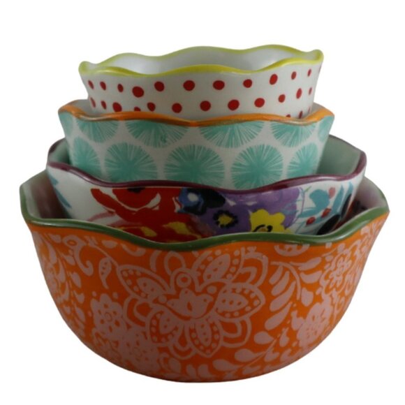 The Pioneer Woman Flea Market Nesting Measuring Cups, Creamer, & Sugar Bowl Set - Picture 10 of 12